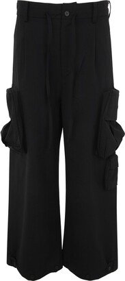 Tied Waist Wide Leg Trousers