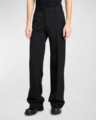 Men's Wool Crepe Flare Pants