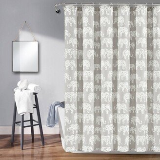 72x72 Kids' Elephant Parade Shower Curtain