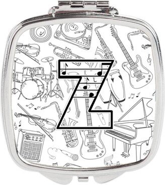 CJ2007-ZSCM Letter Z Musical Note Letters Compact Mirror