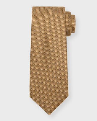 Men's Textured Solid Silk Tie