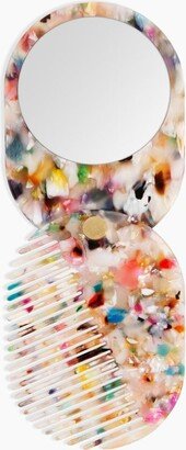 2 in 1 Pocket Comb Mirror in Multi Party