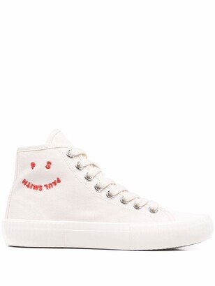 Smiley Logo High-Top Sneakers