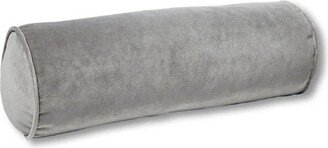 Sale Luxury Grey Lux Velvet Bolster Pillow Cover | Custom