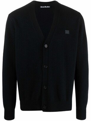 V-neck wool cardigan-AB