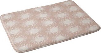 Colour Poems Sun Pattern Memory Foam Bath Mat Pink