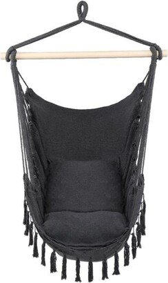 Pillow Tassel Hanging Chair - Gray