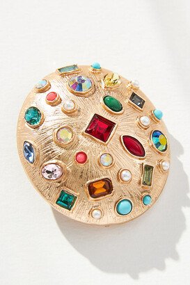 By Anthropologie Colorful Crystals Brooch