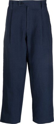 Cropped Straight-Leg Trousers-BB