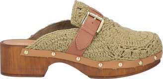 Mules & Clogs Sage Green