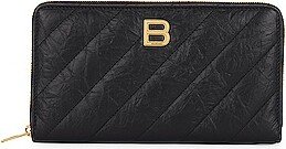 Crush Continental Wallet in Black