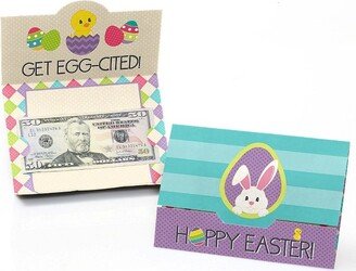 Big Dot of Happiness Hippity Hoppity - Easter Bunny Party Money and Gift Card Holders - Set of 8