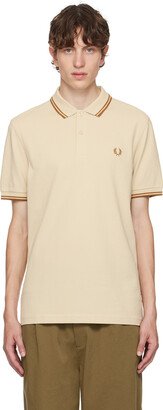 Beige Twin Tipped Polo