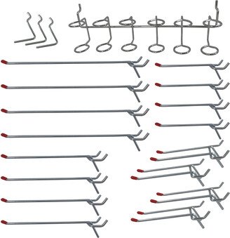 TACTIX Peg Hook Assortment Silver Pkg/20