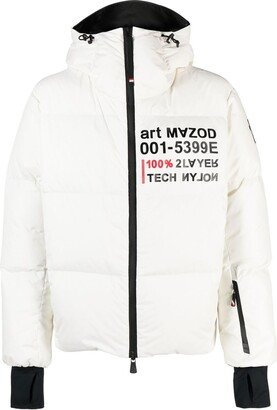 Graphic-Print Hooded Padded Jacket