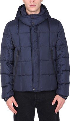 Quilted Hooded Down Jacket-AC