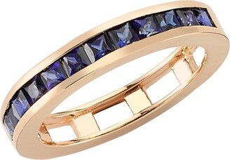 BeeGoddess Mondrian Blue Sapphire Ring, Size 7