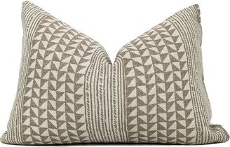 Geometric Designer Pillow Cover | Aegean Stripe High End Trendy Throw 100% Linen No12, Pillows Covers