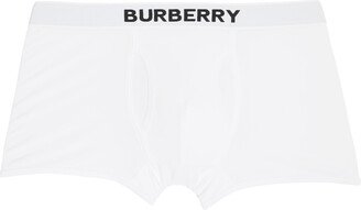 White Logo Boxers