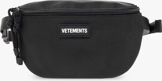 Belt Bag With Logo Unisex - Black-AA