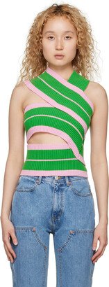 SSENSE Exclusive Green Sasha Bandage Camisole