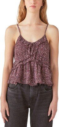 Print Shine Chiffon Camisole