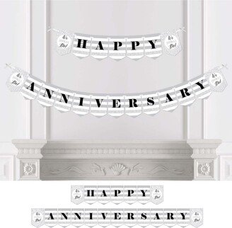 Big Dot Of Happiness We Still Do - Wedding Anniversary Bunting Banner - Party Decor Happy Anniversary