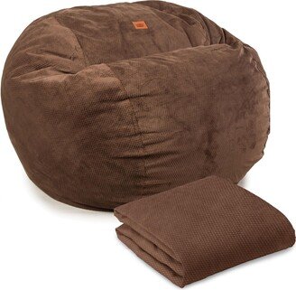 CordaRoy's Queen Size Chenille Bean Bag Chair Cover (Bean Bag Sold Separately)