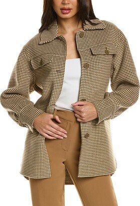 Wool-Blend Barn Coat