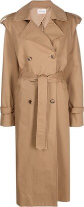 ARMARIUM Double-Breasted Belted Trench Coat