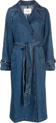 Hayes denim trench coat