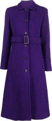 Belted Single-Breasted Coat-AB