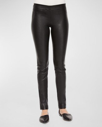 Skinny Leather Moto Leggings