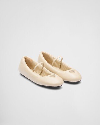 Soft Padded Nappa Leather Ballerinas-AA