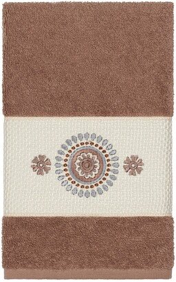 Isabell Embellished Hand Towel - Latte