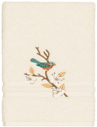 Spring Time Embellished Hand Towel - Cream