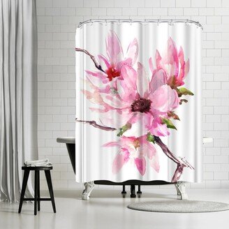 71 x 74 Shower Curtain, Magnolia by Suren Nersisyan