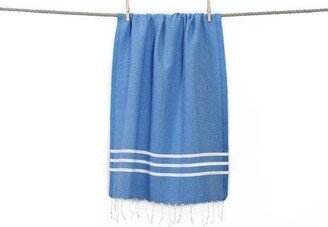 Alara Pestemal Striped Beach Towel Royal Blue