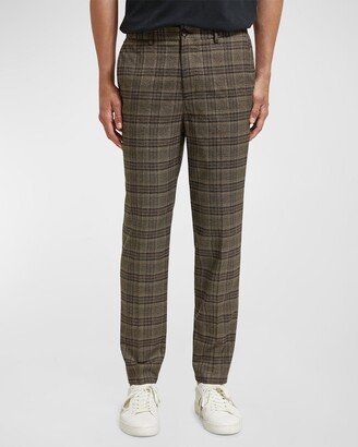 Men's Irving Slim Tapered Plaid Chino Pants