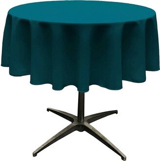 Round Polyester Poplin Tablecloth - Dk Teal Choose