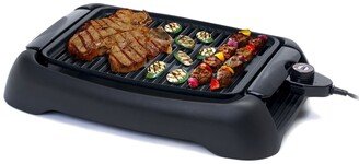 Elite Gourmet Elite Cuisine 13 inch Smokeless Indoor Electric Bbq Nonstick Grill, Dishwasher Safe