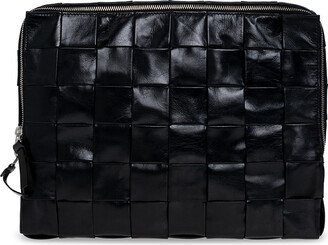 Leather Briefcase - Black-AA