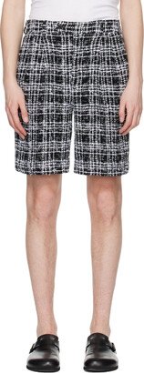 Black Homespun Summer Shorts