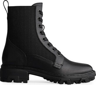 Shiloh Leather Lug-Sole Combat Boots