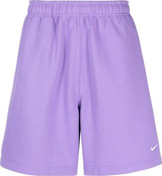 Logo-Print Track Shorts-AH