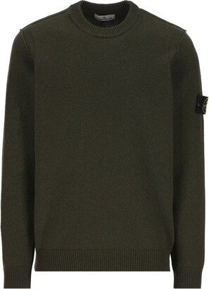 Logo Patch Crewneck Knitted Jumper-AC