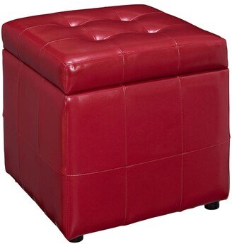 Volt Storage Upholstered Vinyl Ottoman