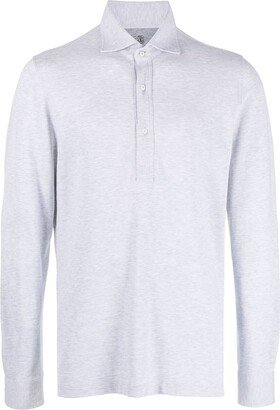 Long-Sleeved Polo Shirt-AD