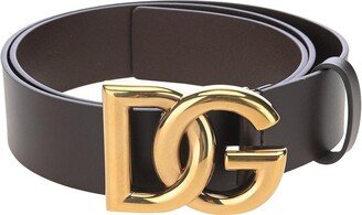 Logo Buckle Belt-AQ