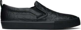 Black Skate Slip-On Sneakers